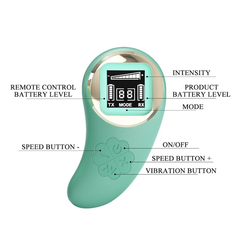 PRETTY LOVE - VIVIAN GREEN REMOTE CONTROL VIBRATING EGG - My naughty haven #