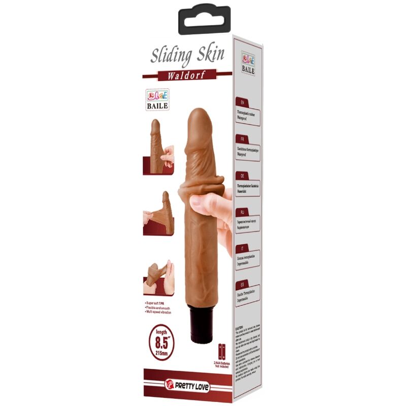 PRETTY LOVE - WALDORF REALISTIC VIBRATOR 18 CM -O- 4 CM - My naughty haven #