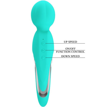 PRETTY LOVE - WALTER VIBRATOR WAND AQUA GREEN - My naughty haven #