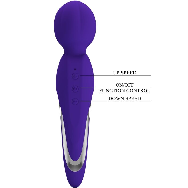 PRETTY LOVE - WALTER VIBRATOR WAND PURPLE - My naughty haven #