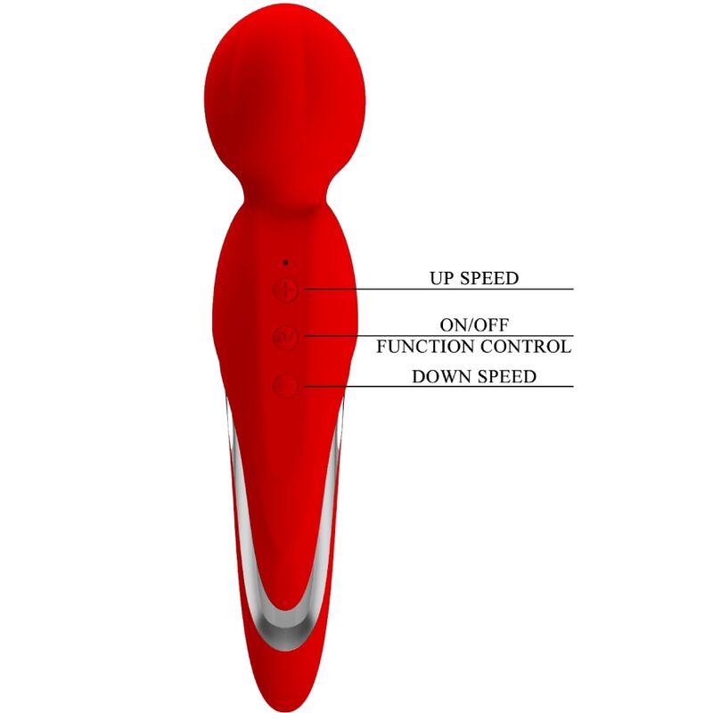 PRETTY LOVE - WALTER VIBRATOR WAND RED - My naughty haven #