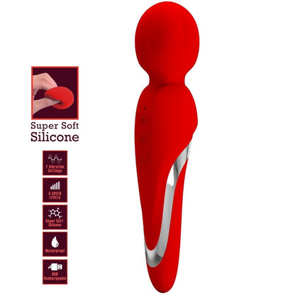 PRETTY LOVE - WALTER VIBRATOR WAND RED - My naughty haven #