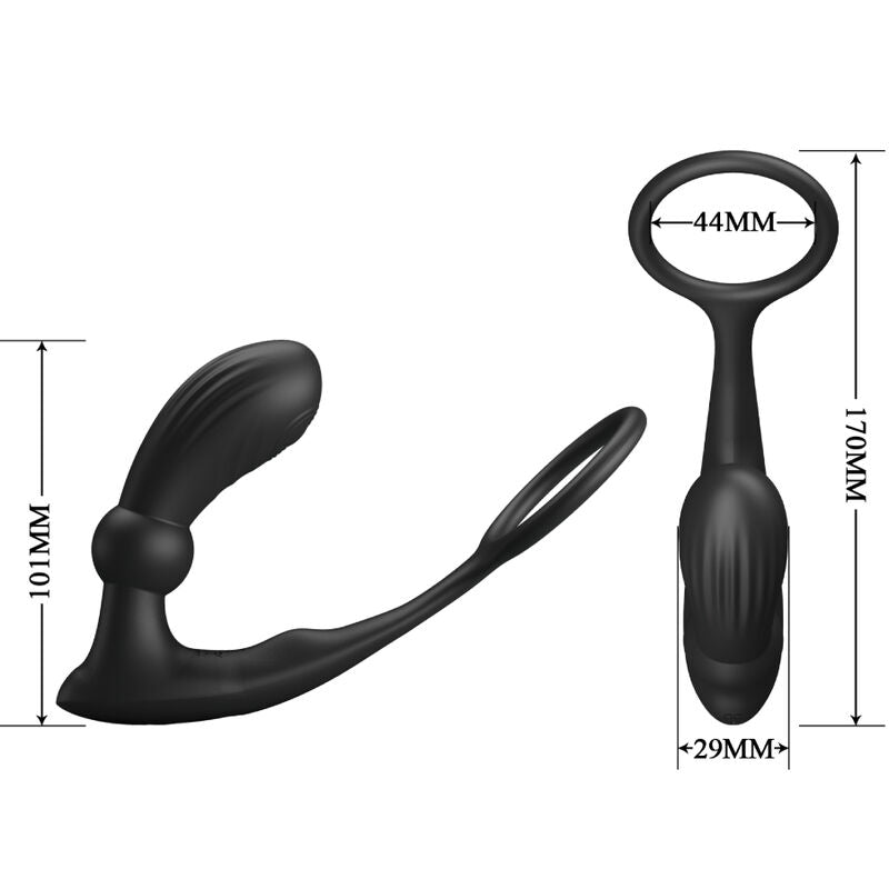 PRETTY LOVE - WARREN BLACK ANAL RING & VIBRATOR - My naughty haven #