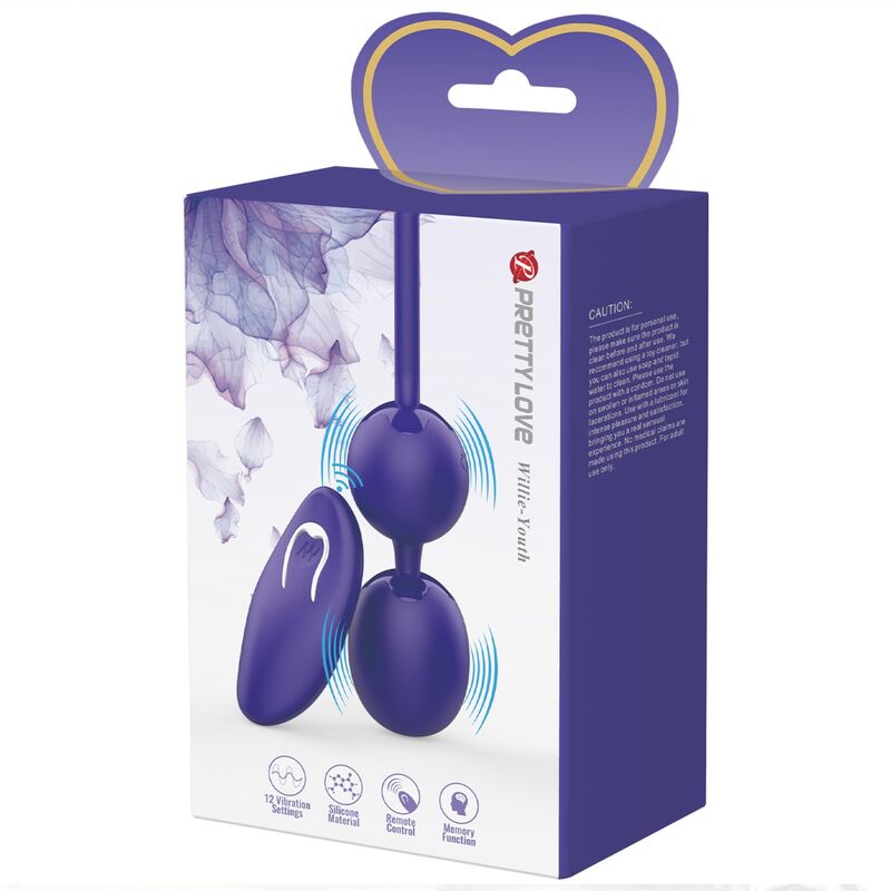 PRETTY LOVE - WILLIE YOUTH REMOTE CONTROL BALLS & VIOLET VIBRATION - My naughty haven #