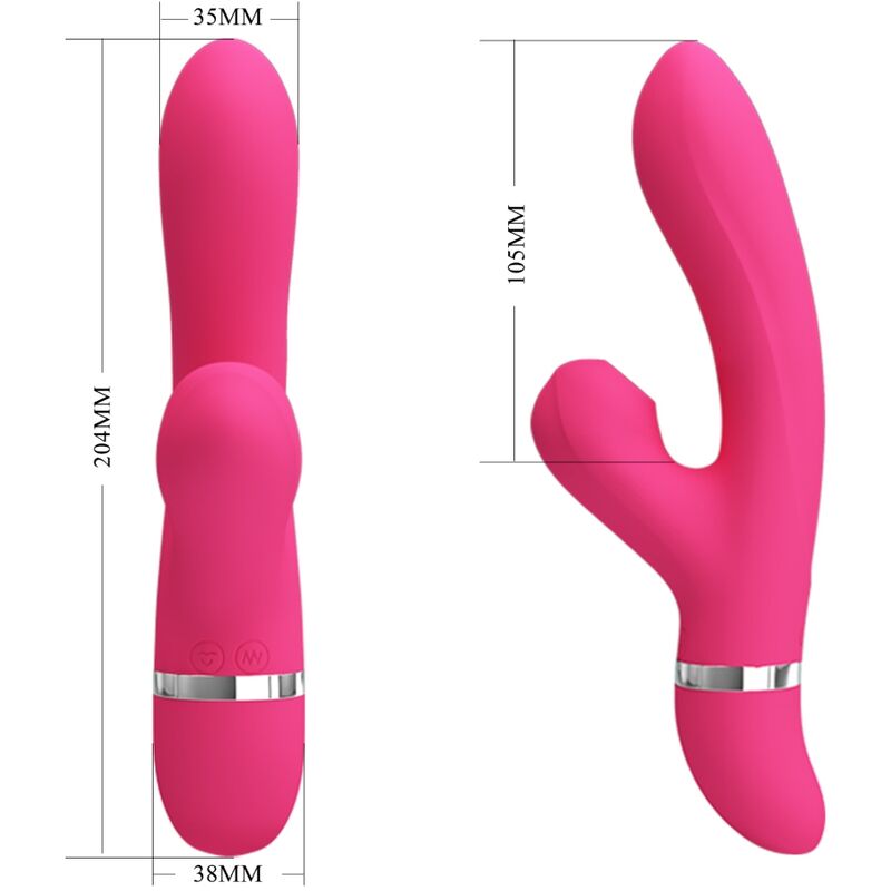 PRETTY LOVE - WILLOW RABBIT VIBRATOR AND SUCTION - My naughty haven #