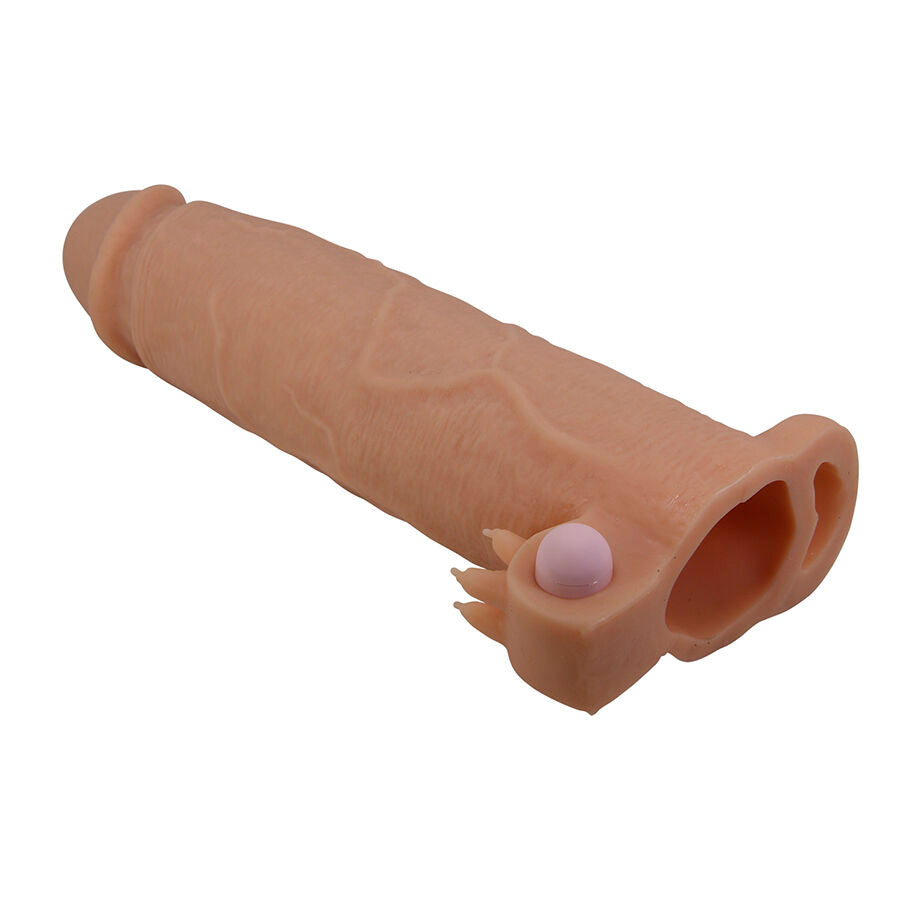 PRETTY LOVE - XERXES PENIS SLEEVE WITH CLITORAL STIMULATOR AND VIBRATION - My naughty haven #