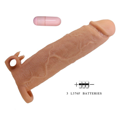 PRETTY LOVE - XERXES PENIS SLEEVE WITH CLITORAL STIMULATOR AND VIBRATION - My naughty haven #
