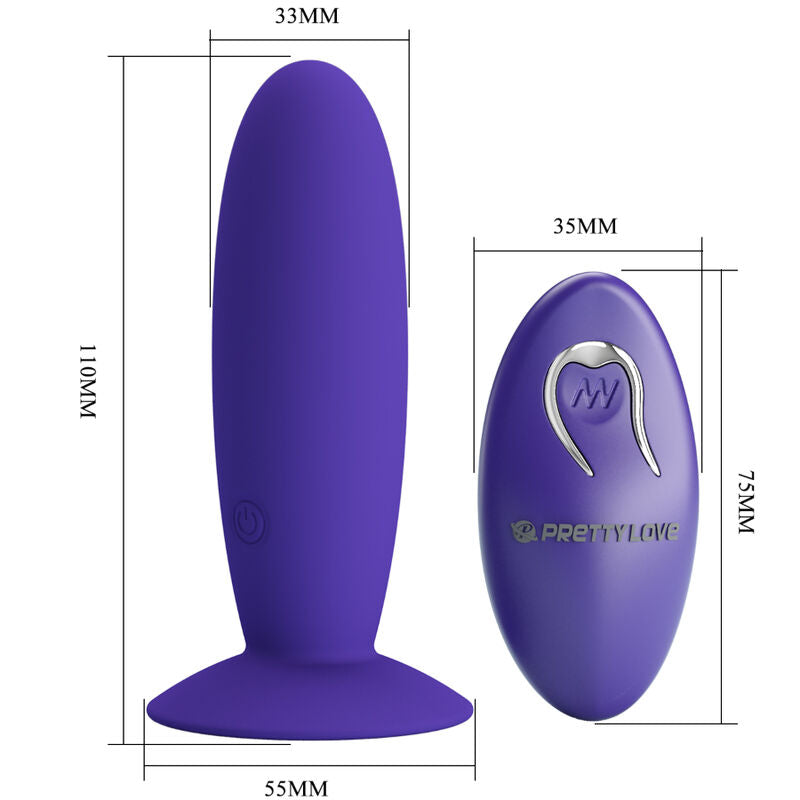 PRETTY LOVE - YOUTH PLUG ANAL VIBRATOR REMOTE CONTROL VIOLET - My naughty haven #