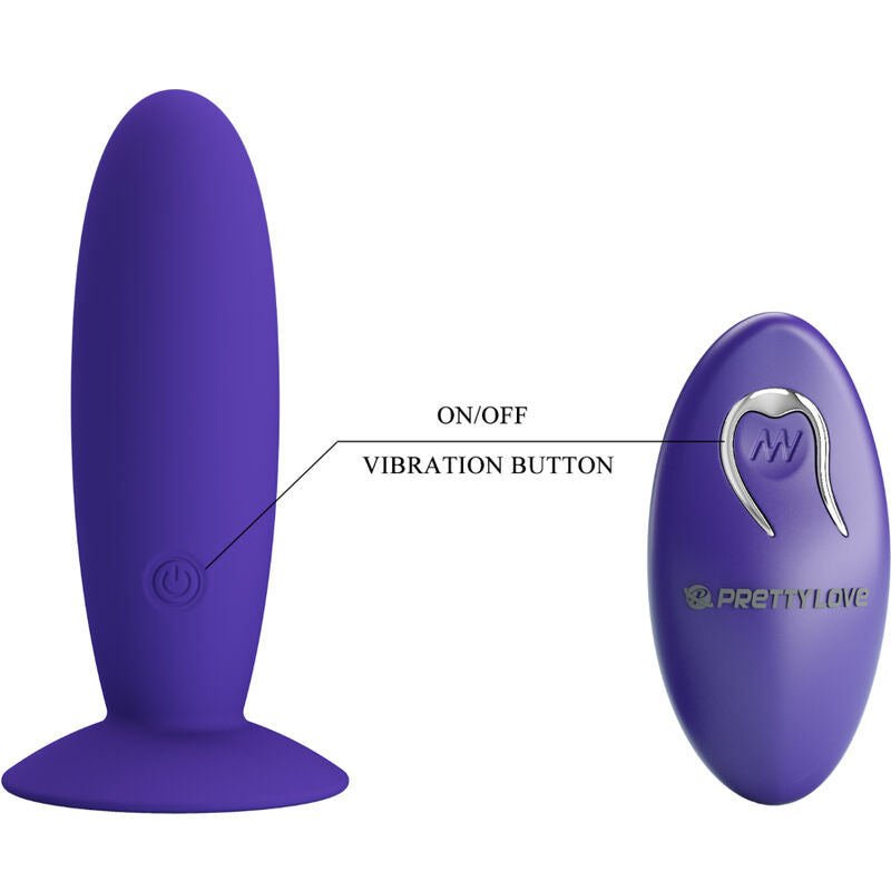 PRETTY LOVE - YOUTH PLUG ANAL VIBRATOR REMOTE CONTROL VIOLET - My naughty haven #