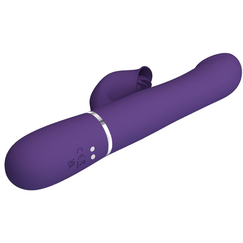 PRETTY LOVE - ZALIN RABBIT VIBRATOR PEARLS 4 IN 1 PURPLE - My naughty haven #