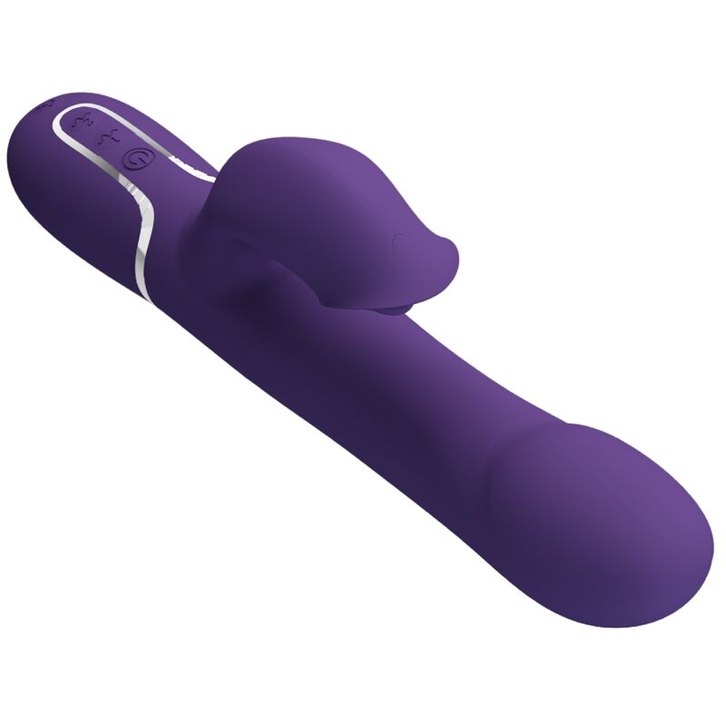 PRETTY LOVE - ZALIN RABBIT VIBRATOR PEARLS 4 IN 1 PURPLE - My naughty haven #