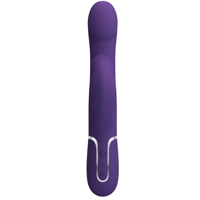 PRETTY LOVE - ZALIN RABBIT VIBRATOR PEARLS 4 IN 1 PURPLE - My naughty haven #