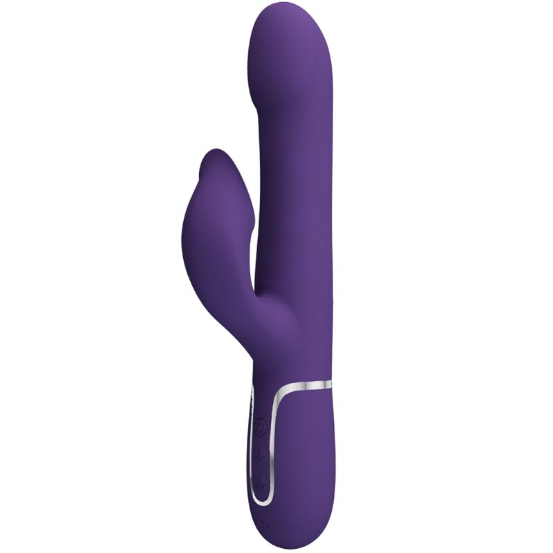 PRETTY LOVE - ZALIN RABBIT VIBRATOR PEARLS 4 IN 1 PURPLE - My naughty haven #