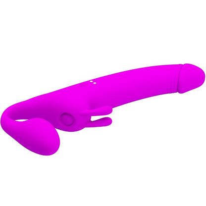 PRETTY LOVE - ZANINI STRAPLESS STRAP-ON 10 VIBRATIONS PURPLE - My naughty haven #