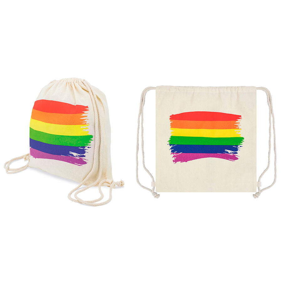 PRIDE - COTTON LGBT FLAG BACKPACK - My naughty haven #