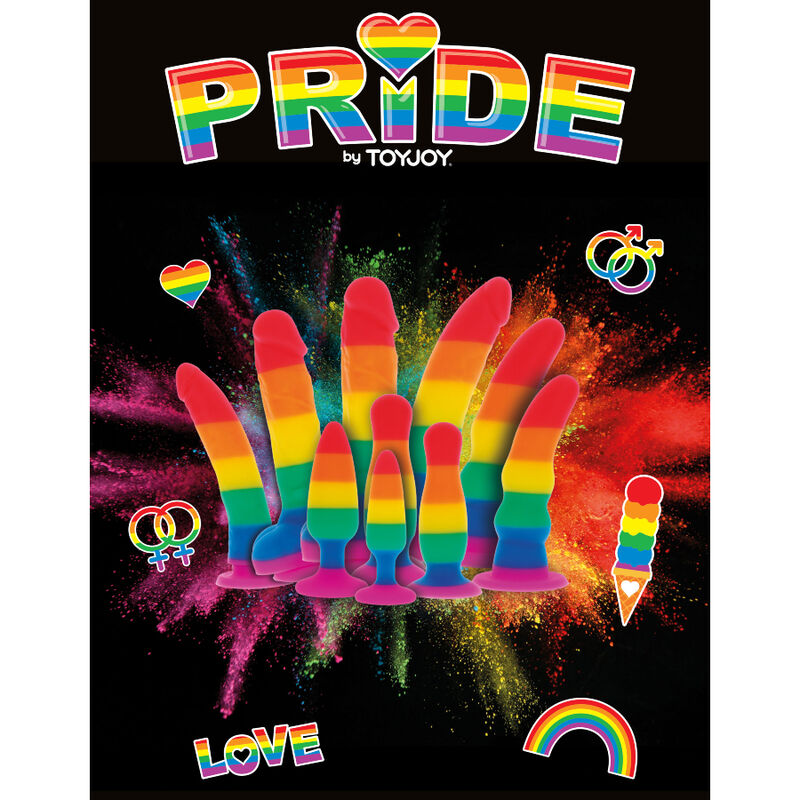 PRIDE - LGBT FLAG DILDO 15 CM - My naughty haven #