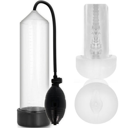 PUMP ADDICTED - RX3 TRANSPARENT WITH PLEASURE SLEEVE - My naughty haven #