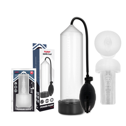 PUMP ADDICTED - RX3 TRANSPARENT WITH PLEASURE SLEEVE - My naughty haven #