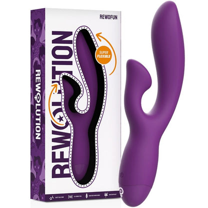REWOLUTION - REWOFUN FLEXIBLE VIBRATOR WITH RABBIT - My naughty haven #