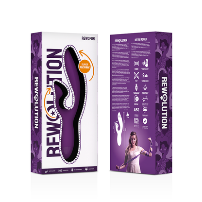 REWOLUTION - REWOFUN FLEXIBLE VIBRATOR WITH RABBIT - My naughty haven #