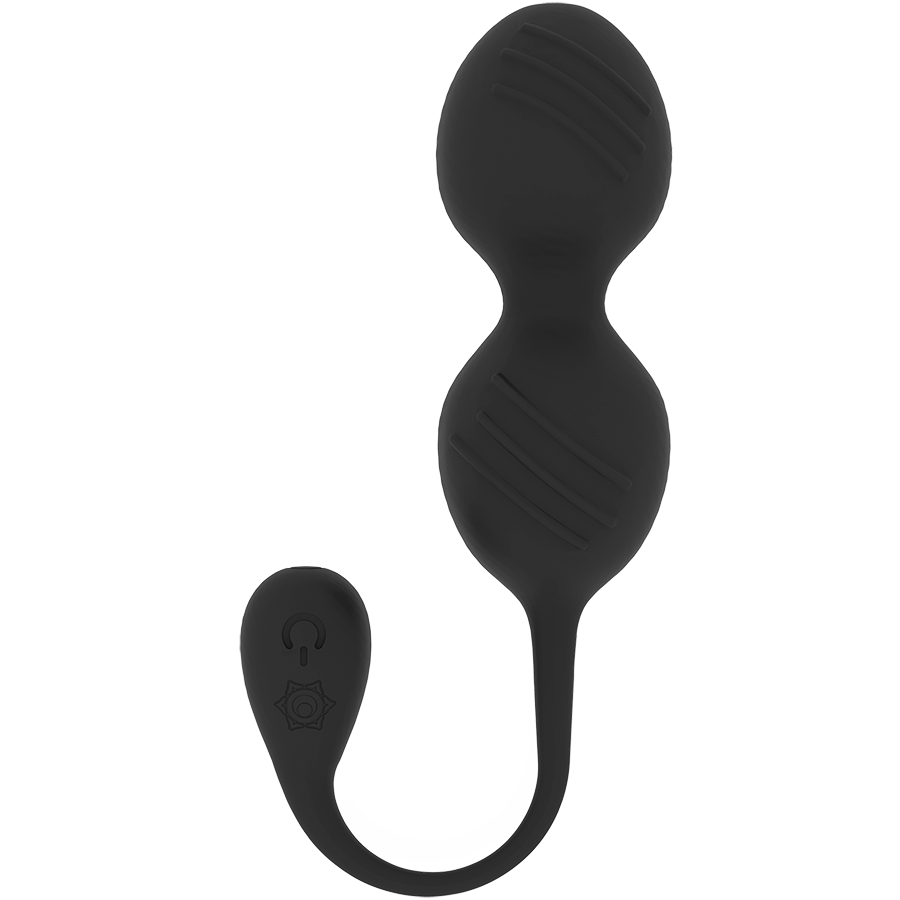 RITHUAL - NISHA RECHARGEABLE VIBRATING KEGEL BALLS BLACK - My naughty haven #