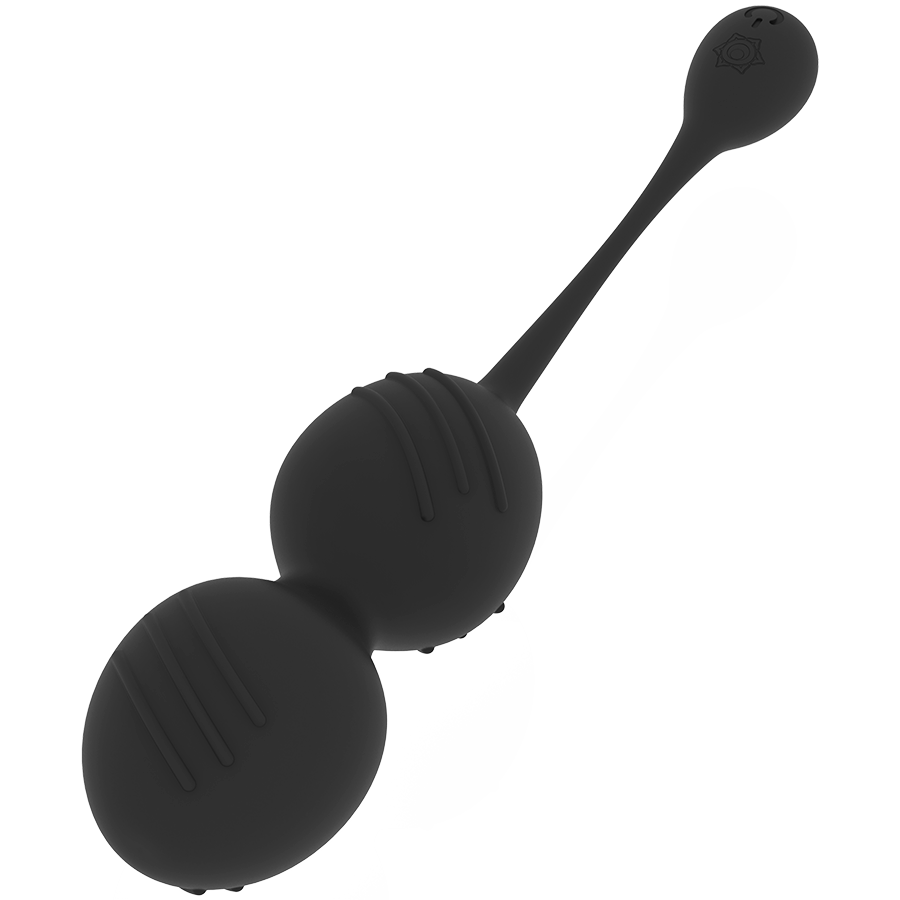 RITHUAL - NISHA RECHARGEABLE VIBRATING KEGEL BALLS BLACK - My naughty haven #