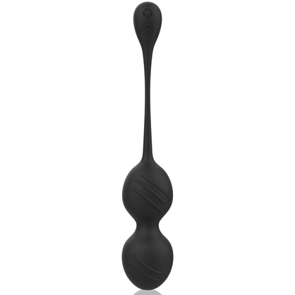 RITHUAL - NISHA RECHARGEABLE VIBRATING KEGEL BALLS BLACK - My naughty haven #
