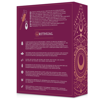 RITHUAL - REVA EGG REMOTE CONTROL UP&DOWN SYSTEM + VIBRATION - My naughty haven #