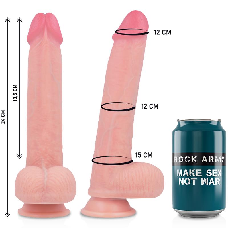 ROCKARMY - ARN S + LIQUID SILICONE DILDO PREMIUM KINGCOBRA 24 CM -O- 4.77 CM - My naughty haven #