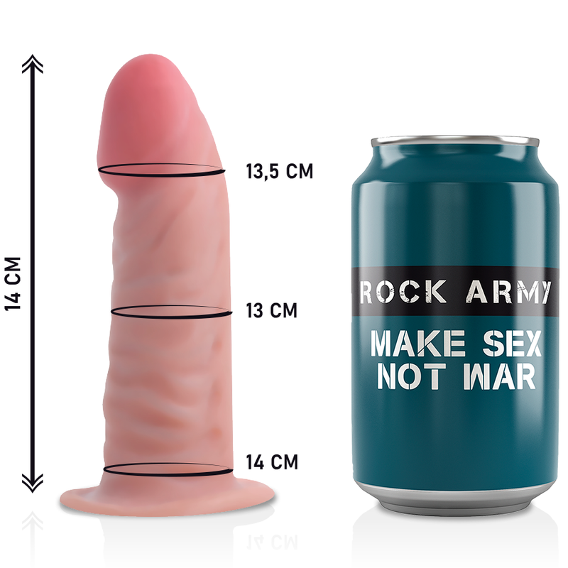 ROCKARMY - HARNESS + DUAL DENSITY TIGER REALISTIC DILDO 14 CM -O- 4.46 CM - My naughty haven #