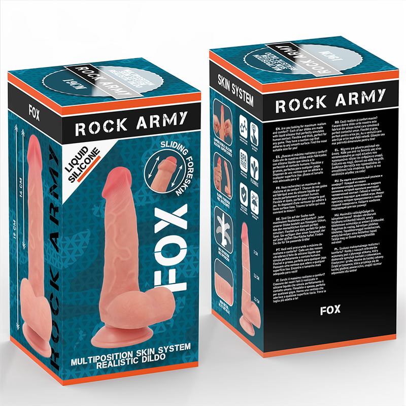 ROCKARMY - LIQUID SILICONE FOX 19 CM -O- 3.2 CM - My naughty haven #