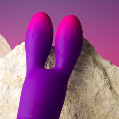 ROCKS- OFF - GLO-GIRL BUNNY PURPLE FLEXIBLE VIBRATOR - My naughty haven #