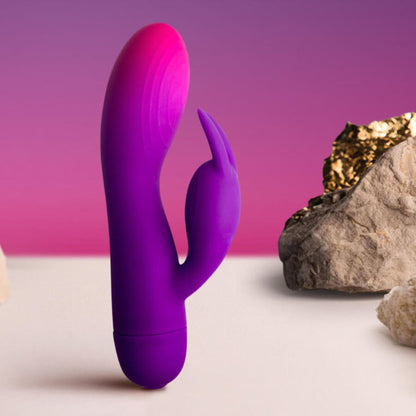 ROCKS- OFF - GLO- GIRL PURPLE RABBIT VIBRATOR - My naughty haven #