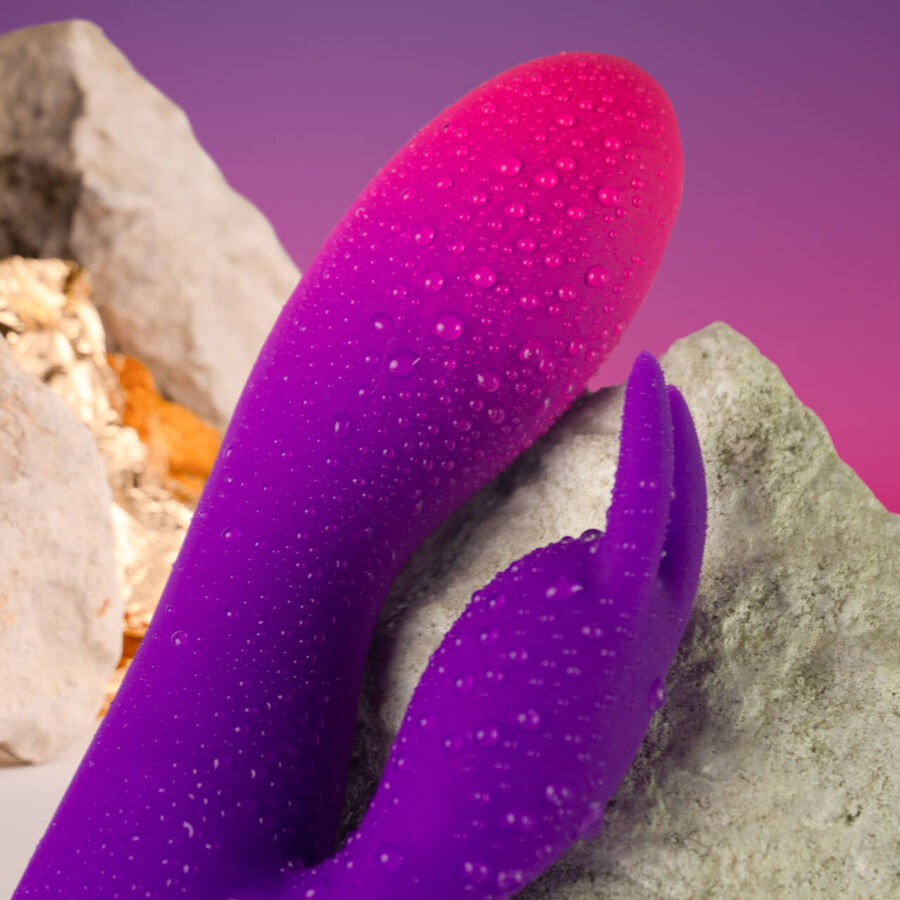 ROCKS- OFF - GLO- GIRL PURPLE RABBIT VIBRATOR - My naughty haven #