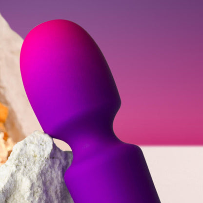 ROCKS- OFF - GLO- GIRL VIBRATOR WAND MINI PURPLE - My naughty haven #