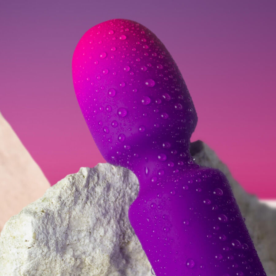 ROCKS- OFF - GLO- GIRL VIBRATOR WAND MINI PURPLE - My naughty haven #