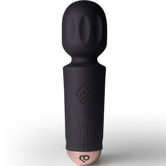 ROCKS-OFF - MINI RECHARGEABLE WAND 16 FUNCTIONS BLACK TULIP - My naughty haven