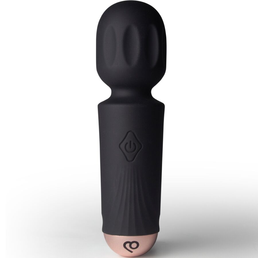 ROCKS-OFF - MINI RECHARGEABLE WAND 16 FUNCTIONS BLACK TULIP - My naughty haven #