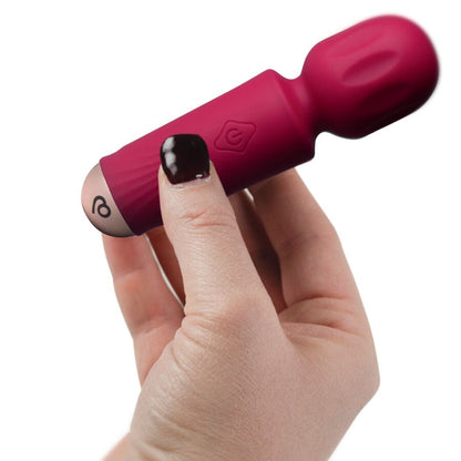ROCKS-OFF - MINI RECHARGEABLE WAND 16 FUNCTIONS BLACK TULIP - My naughty haven #