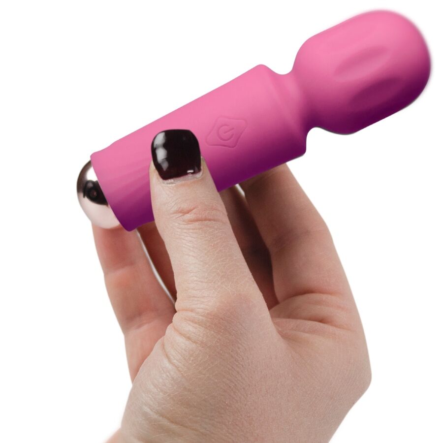 ROCKS-OFF - MINI RECHARGEABLE WAND 16 FUNCTIONS BLACK TULIP - My naughty haven #