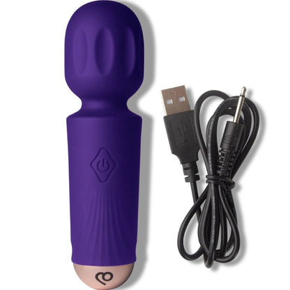 ROCKS-OFF - MINI RECHARGEABLE WAND 16 FUNCTIONS BLACK TULIP - My naughty haven #