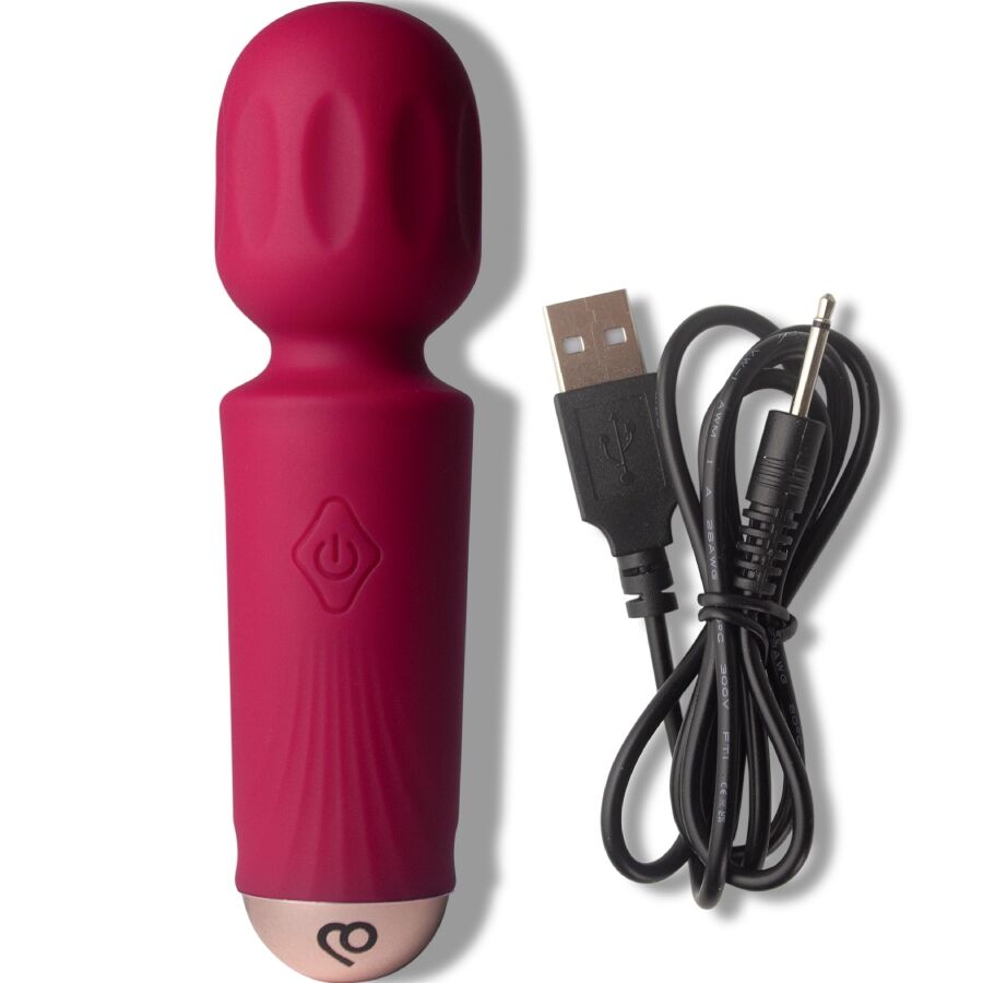 ROCKS-OFF - MINI RECHARGEABLE WAND 16 FUNCTIONS BLACK TULIP - My naughty haven #