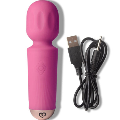 ROCKS-OFF - MINI RECHARGEABLE WAND 16 FUNCTIONS BLACK TULIP - My naughty haven #
