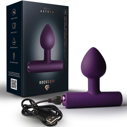 ROCKS-OFF - NOVA ASTRYX RECHARGEABLE PREMIUM & POWERFUL ANAL PLUG 16 FUNCTION BLACK - My naughty haven #