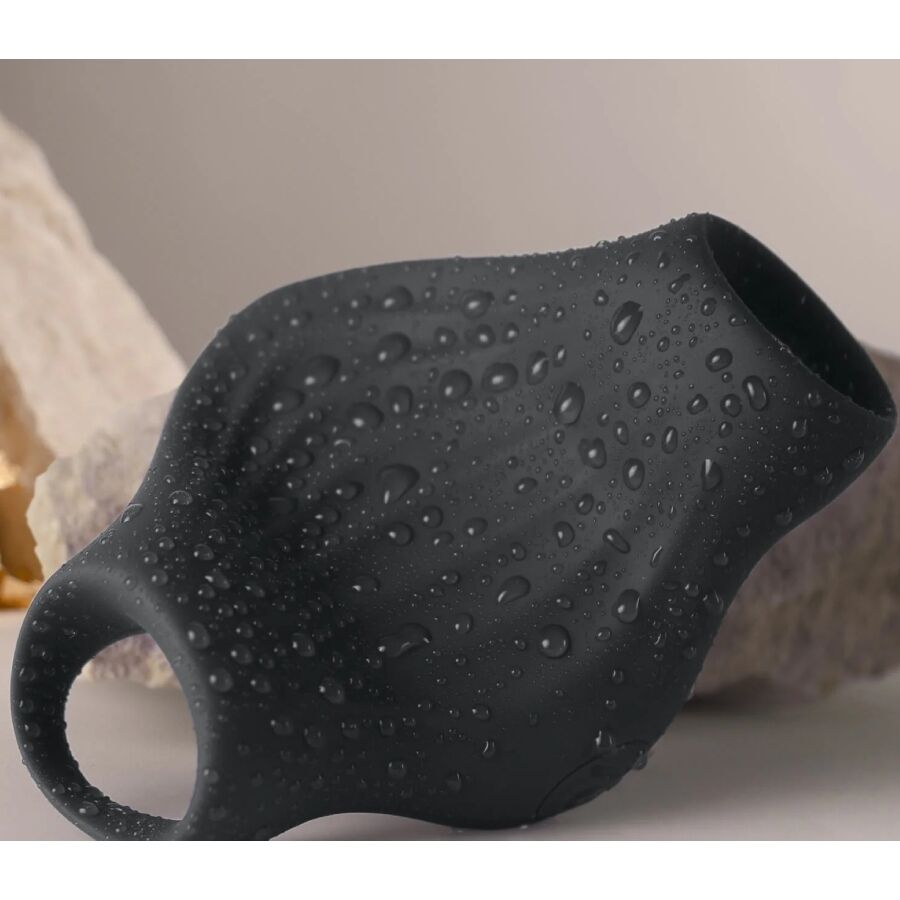 ROCKS-OFF - ЧЕРЕН ГЪВКАВ ВИБРАТОР-МАСТУРБАТОР PALM