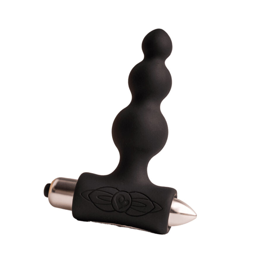 ROCKS- OFF - PETITE SENSATIONS BUBBLES ANAL PLUG VIBRATOR BLACK - My naughty haven #