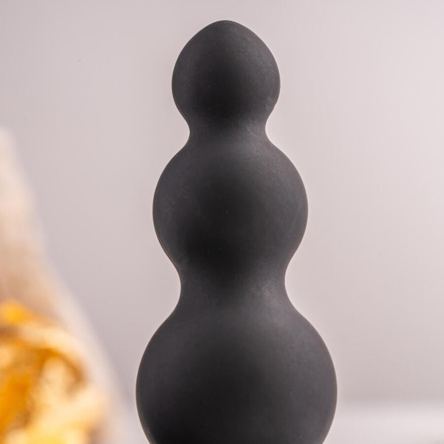 ROCKS- OFF - PETITE SENSATIONS BUBBLES ANAL PLUG VIBRATOR BLACK - My naughty haven #