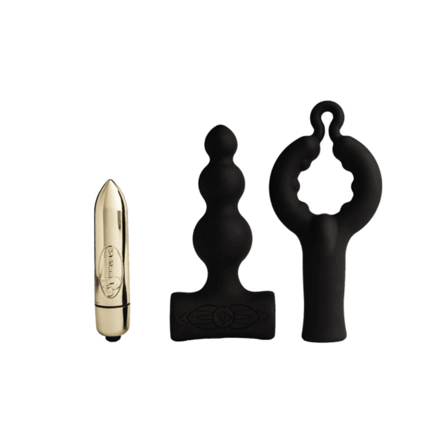 ROCKS- OFF - PETITE SENSATIONS BUBBLES ANAL PLUG VIBRATOR BLACK - My naughty haven #