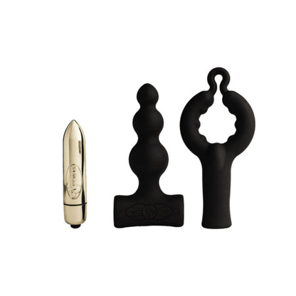 ROCKS- OFF - PETITE SENSATIONS BUBBLES ANAL PLUG VIBRATOR BLACK - My naughty haven #