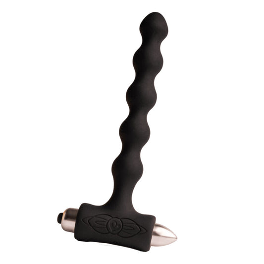 ROCKS- OFF - PETITE SENSATIONS PEARLS ANAL PLUG VIBRATOR BLACK - My naughty haven #